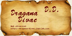 Dragana Divac vizit kartica